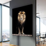 Tableau Abstrait Lion superbe photo de lion