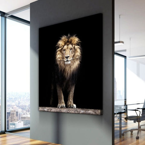 Tableau Abstrait Lion superbe photo de lion
