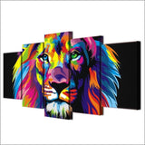 Tableau Lion Pop Art Couleur peinture lion sur toile