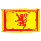 Drapeau lion rouge fond jaune 90x150