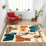 Joli tapis lion pour enfant.