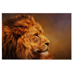 photographie lion sur toile pour décoration d'intérieur