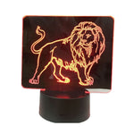 Lampe de Chevet Lion en Plaque