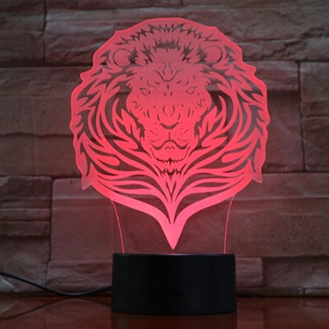 Lampe de Table Lion rouge