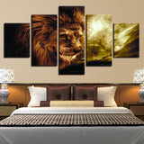 Tableau 3D Lion photographie lion pour déco murale