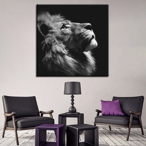 Tableau Lion Détermination magnifique photo pour salon