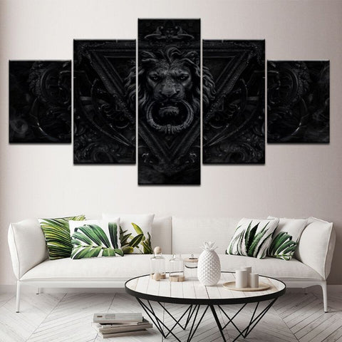 Tableau Lion Full Black décoration d'intérieur