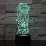 Lampe 3D Lion verte
