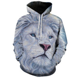 Sweat Lion Blanc 3D