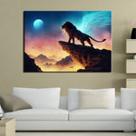 Tableau Lion Inspiration toile murale paysage naturel