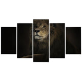 Tableau Lion Dark déco d'intérieur sur toile lion