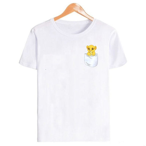 T-Shirt Roi Lion Simba Poche