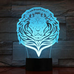 Lampe de Table Lion bleue