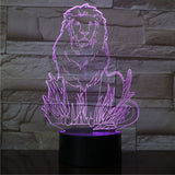 Lampe de Chevet Lion Multicolore violet