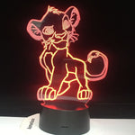 Lampe de Chevet Roi Lion rouge