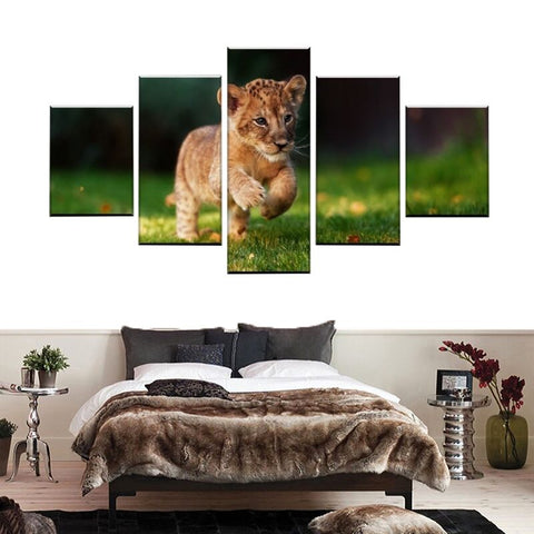 Tableau Bébé Lion beauté nature décoration d'intérieur