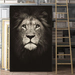 Tableau Lion Vieillit photo tête de lion