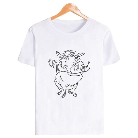 T-Shirt Roi Lion Dessin Pumba