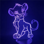 Lampe de Chevet Roi Lion bleue