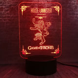 Lampe Lion Lannister rouge