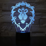 Lampe Lion des Flandres bleue