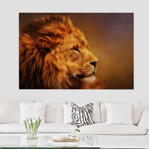 décoration d'intérieur photo lion