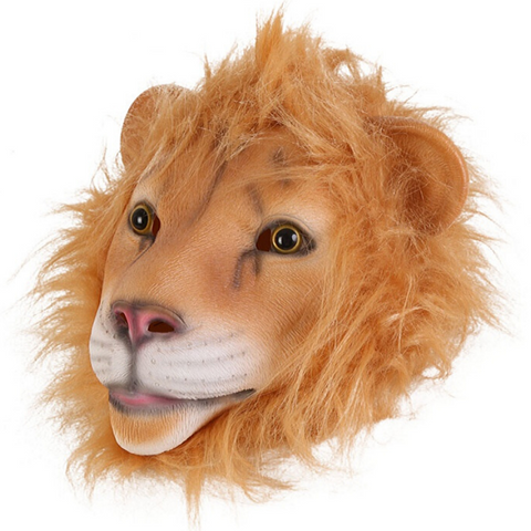 Masque latex lion.