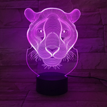 Lampe 3D Lionne Violet