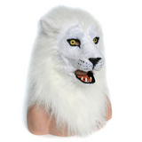 Masque de lion blanc.