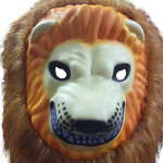 Masque lion peur.