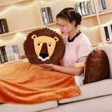 Têtes de lions avec couverture pour enfants.