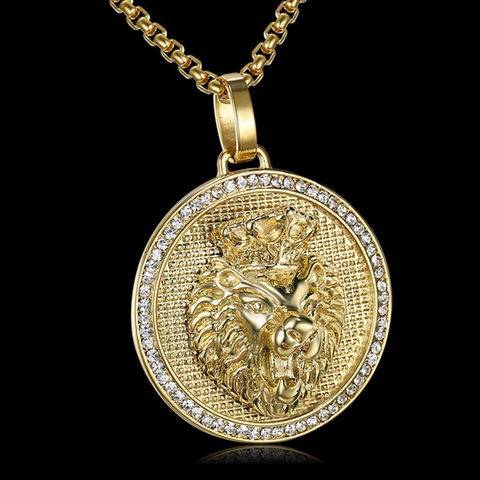 Collier lion or.