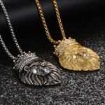 Pendentif lion or.