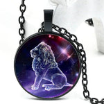 collier signe astrologique lion rond