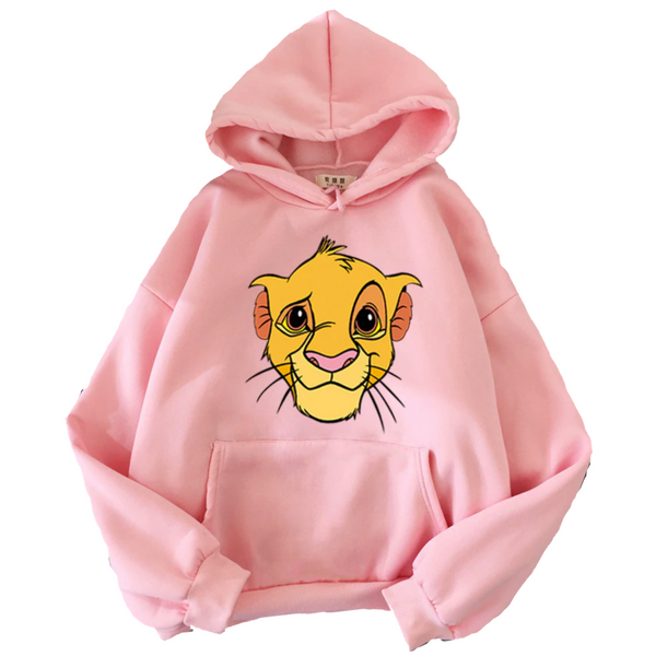 Sweat Le Roi Lion Rose Lion Royaume