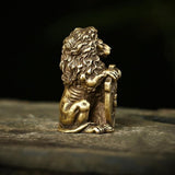 statue-lion-armure
