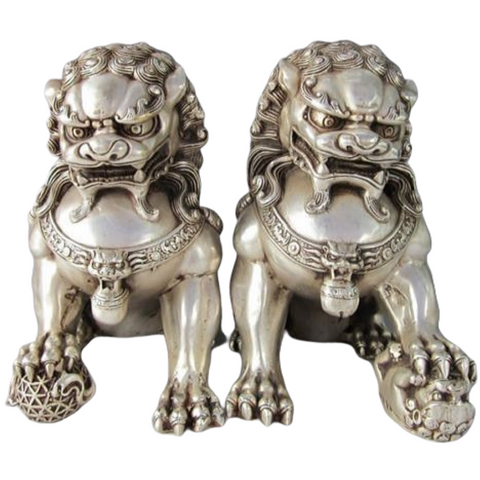 Statuette lion chinois.