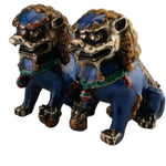 statuette-lion-bleu-chinois