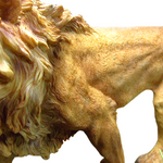 Statuette lion intérieur.