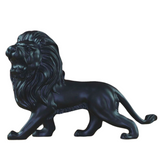 Statue de salon lion noir.