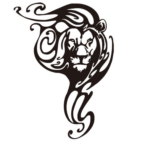 Sticker lion design.