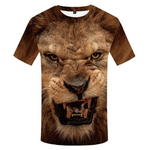 T shirt tête de lion.