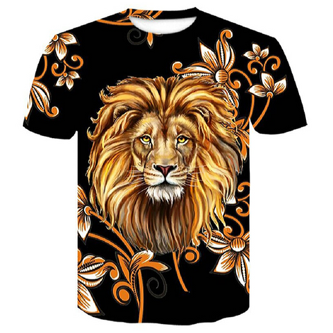 T-shirt tete de lion.