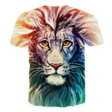 T-shirt lion homme.