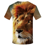 T-shirt tête de lion.