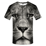 T-shirt lion pour homme.