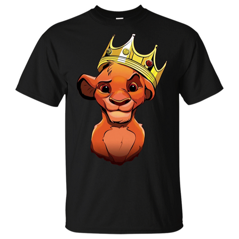 T-Shirt Roi Lion Homme Simba Couronne | Lion Royaume