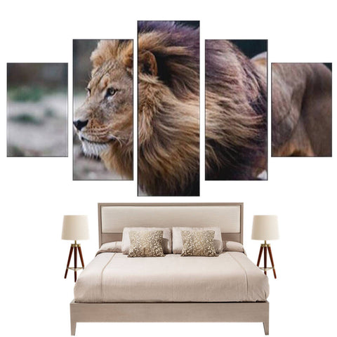Tableau de Lion en Couleur | Lion Royaume