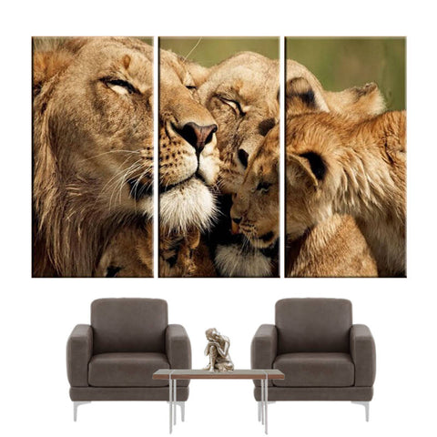 Tableau de Lion Famille | Lion Royaume