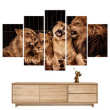 Tableau Famille Lion